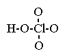 formule semi-d&eacute;vellop&eacute;e HOClO3