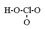 formule semi d&eacute;vellop&eacute;e de HOClO2